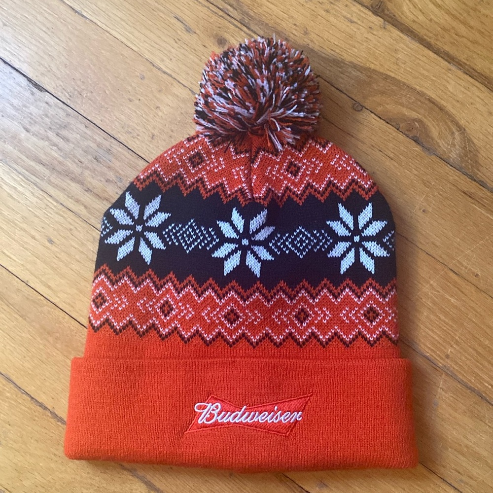 Budweiser Pom Pom Beanie